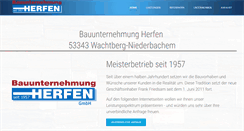 Desktop Screenshot of herfen-bau.de