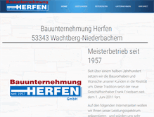 Tablet Screenshot of herfen-bau.de
